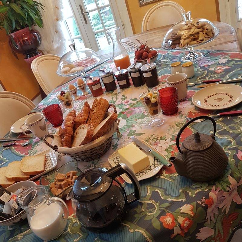 Petit déjeuner - La Table de Pierre dans le Périgord